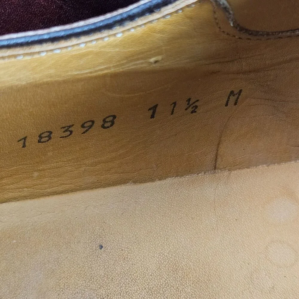 Magnanni Mens Cognac Leather Marco Single Monk Strap Dress Shoes 18398 Size 11.5